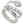 Harley-Davidson Women's Crystal Bar & Shield Faux Stack Ring, Sterling Silver 34R0086