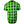 Green and black checkered shirt on a white background