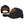 Harley-Davidson Outline Bar & Shield Contrasting Adjustable Snapback Baseball Cap, Black Hat 5029017103