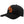 A black baseball cap featuring a prominent orange embroidered 'H&D' logo on the front, set against a plain white background.