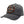 A dark gray distressed baseball cap featuring a circular embroidered patch on the front with the Harley-Davidson Motor Cycles logo.
