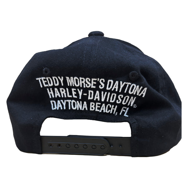 Harley-Davidson Patch Police Badge Adjustable Snap Closure Dealer Hat, Black Cap 5029018403