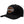 A black structured baseball cap with a curved brim, featuring a prominent embroidered Harley-Davidson logo patch on the front panel.