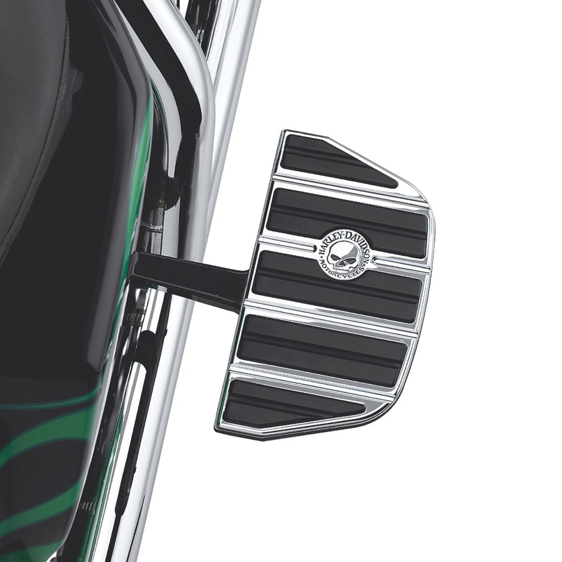 HarleyDavidson Willie G Skull Passenger Footboard Inserts For Models Daytona HarleyDavidson