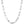 A silver-toned chain necklace featuring repeating links with the interlocking Phi symbol, shown against a plain white background.
