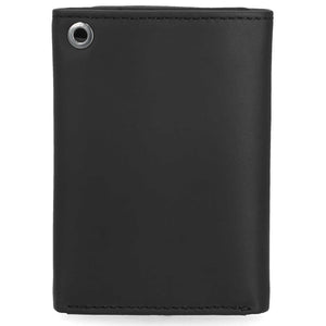 Harley-Davidson Men's H-D Center Block Tri-Fold Leather Wallet, Black MWM088/08