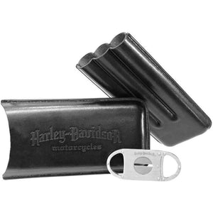 Harley-Davidson Leather Cigar Case & Cutter HDL-18550