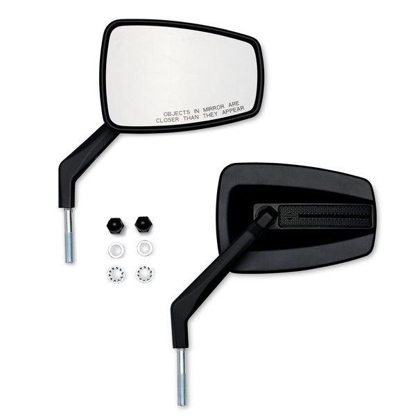 Harley-Davidson Switchback Mirror Set, Black Anodized Finish 56000343