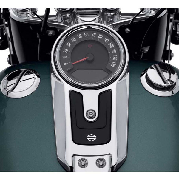 Harley-Davidson Flush-Mount Fuel Cap & Left Side Tank Cap Kit, Chrome Finish 61100131