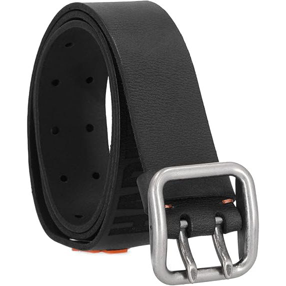 Harley-Davidson Men's Enamel Plaque Bar & Shield Logo Leather Belt, Black BMM072/08