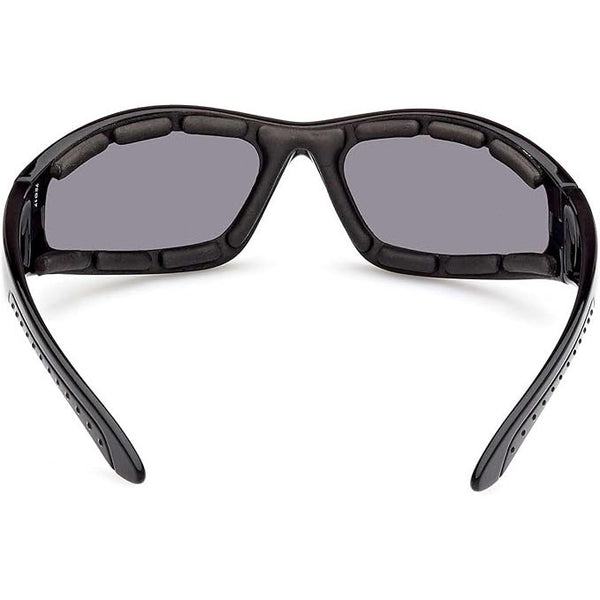 Harley-Davidson Men's Signature Foam Riding Sunglasses, Shiny Black w/Smoke Lens HZ0010-01A