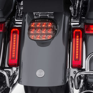 Harley-Davidson Keystone Auxiliary LED Run/Brake/Turn Lamp, Red Lens, For FLH Models, 67801080