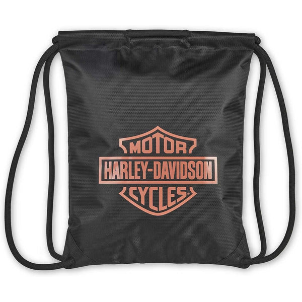 Harley-Davidson Logo Rugged High-Density Polyester Quick-Draw Backpack, Black 98667-Rust