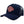 Navy blue Harley-Davidson cap with red logo on a white background