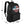 Black backpack with Harley-Davidson logo and measurements on a white background