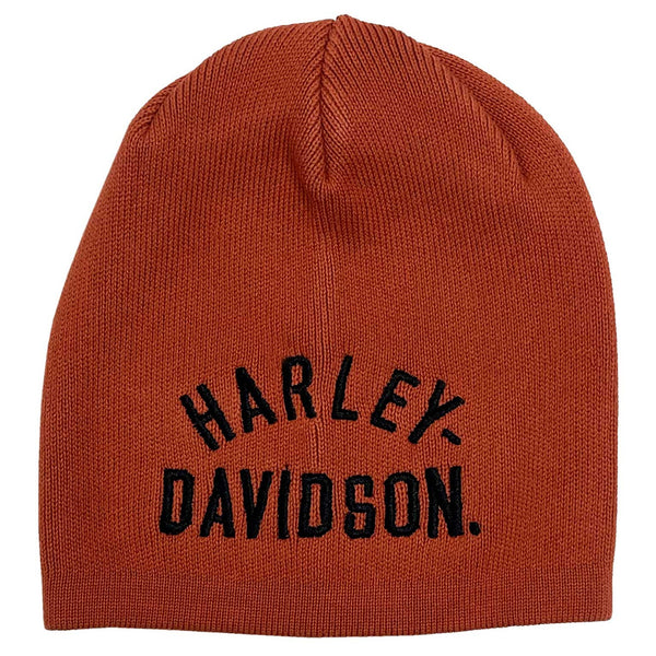 Harley-Davidson Little Boys' Fine Guage H-D Knitted Beanie Cap, Orange 7283224