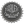 A circular Harley-Davidson logo plaque or badge with a gear-like outer edge, shown on a plain white background.