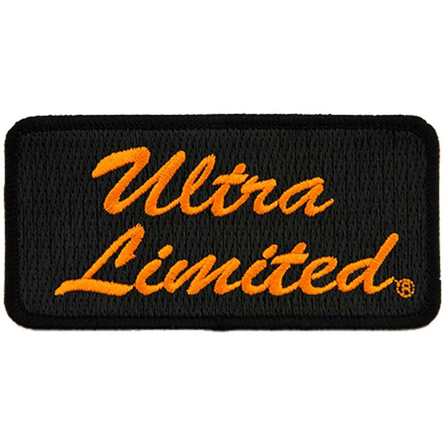 Harley-Davidson Embroidered Ultra Limited Emblem Sew-On Patch, Orange 8011765