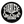 A circular black embroidered patch featuring the Harley-Davidson logo in stylized white lettering, isolated on a plain white background.