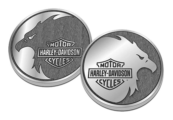 Harley-Davidson Distressed Eagle Bar & Shield Metal Challenge Coin, 1.75 inch 8015497