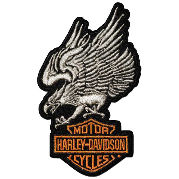 Harley-Davidson 6 in. Embroidered Eagle Freedom Machine Emblem Sew-On  Patch, Harley Davidson