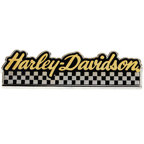 Harley-Davidson 1.5 inch. Start Your Engines Metal Pin, Gold & Silver 8016654