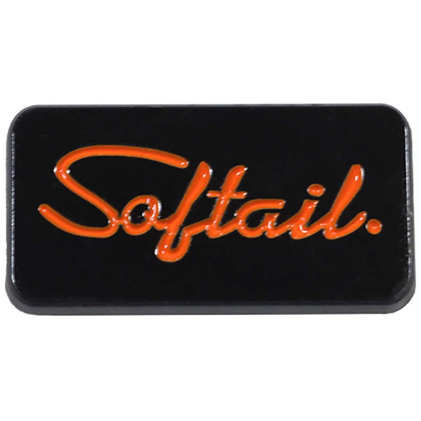 Harley-Davidson 1 in. Softail Bike Model Metal Pin, Black & Orange 8017705