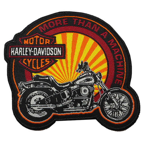 Harley-Davidson 3.5 in. Embroidered More than a Machine Sew-On Patch, Black 8018252
