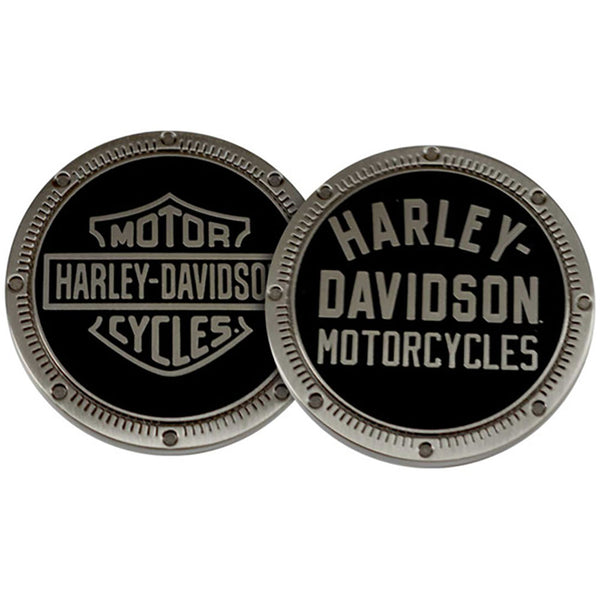 Harley-Davidson Ol' Ticker Metal Challenge Coin, Silver & Black Finish 682608018399