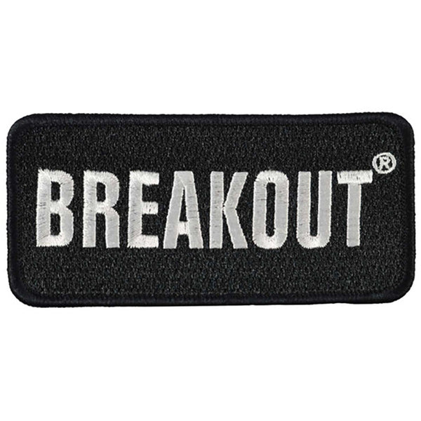 Harley-Davidson 4 in. Breakout Embroidered Emblem Sew-On Patch, Black & White 8018641