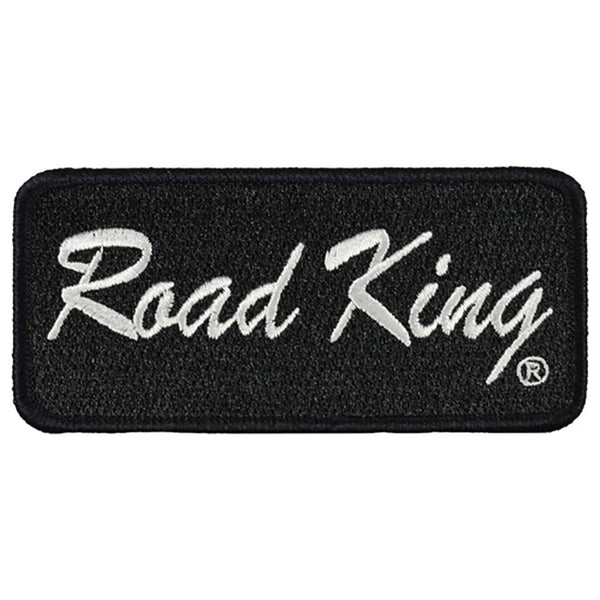 Harley-Davidson 4 in. Road King Embroidered Emblem Sew-On Patch, Black & White 8018689