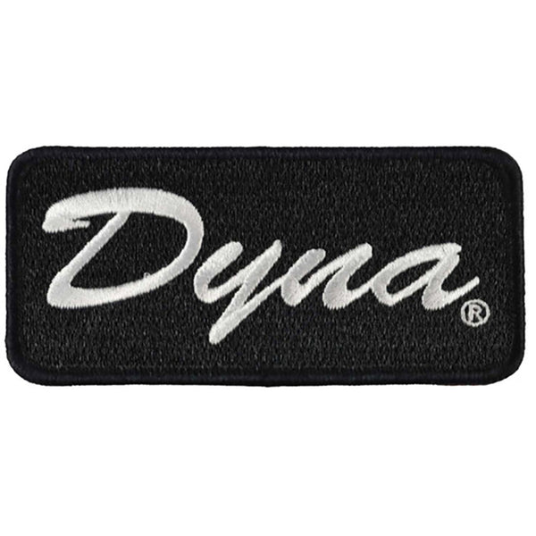 Harley-Davidson 4 in. Dyna Embroidered Emblem Sew-On Patch, Black & White 8018702