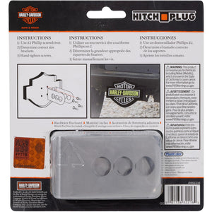 Harley-Davidson Bar & Shield Logo 2" Receivers Metal Hitch Plug, Green/Black PL2216WL