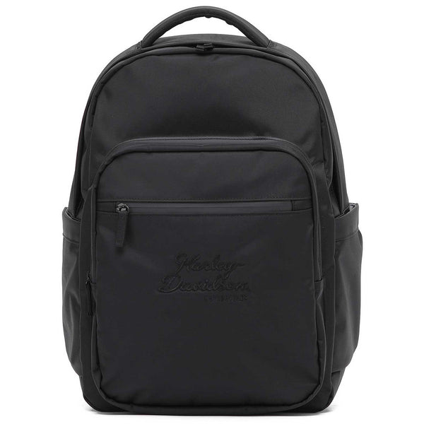 Harley-Davidson Women's Black Opal Backpack, Water-Resistant Nylon, Black 90228/Black