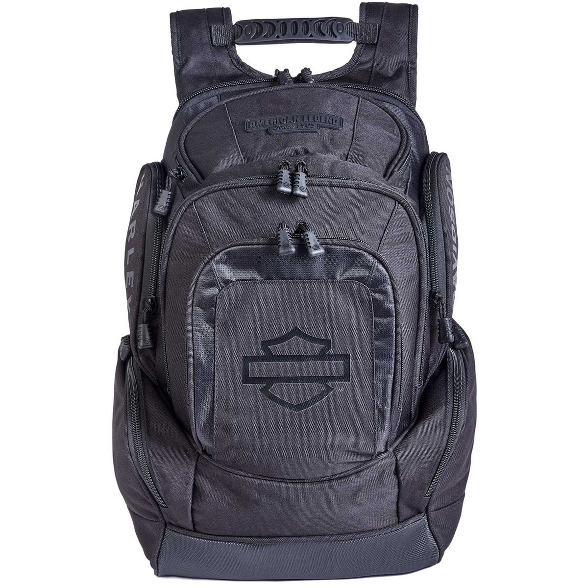 black leather motorcycle backpack Harley-Davidson Rubber Bar & Shield Legend Rugged Polyester Backpack, 90231-B The weather Style:2506H-DH Nike ACG Karst Backpack #SLAIII5500