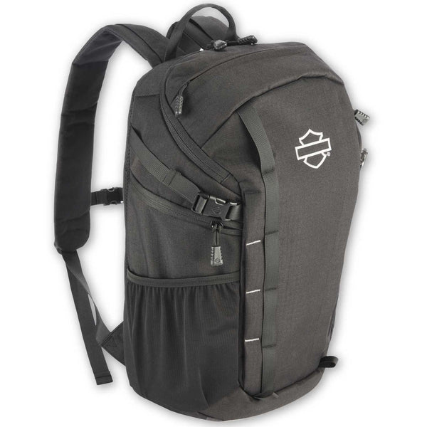 Harley-Davidson Durable Water-Repellent Polyester Street Cruiser Backpack, Black 90232