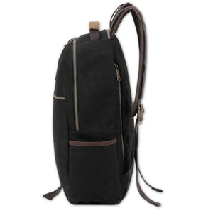 Harley-Davidson Heritage Bar & Shield Logo Canvas 16.5" X 12" Classic Backpack, Black 90340