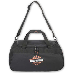 Harley-Davidson Bar & Shield Logo Logo Graphic Durable Duffel Bag, Black 90410-BS