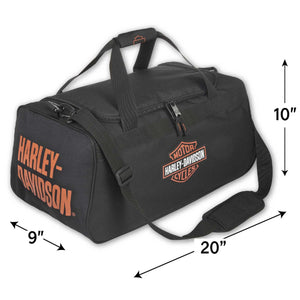 Harley-Davidson Bar & Shield Logo Logo Graphic Durable Duffel Bag, Black 90410-BS
