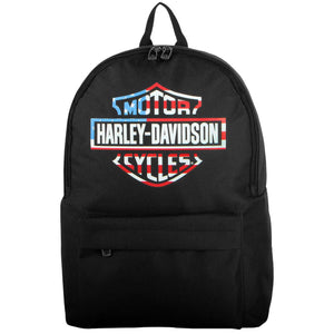 Harley-Davidson Bar & Shield Americana Graphic Durable Backpack, Black 90815-AMERICANA