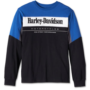 Harley-Davidson Men's Pro Racing Long Sleeve Jersey Shirt, Blue 96053-24VM