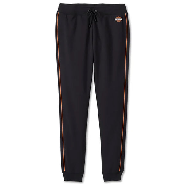 Harley-Davidson Women's Classic Bar & Shield Joggers, Black & Gray 96054-25VW