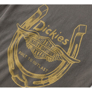 Dickies x Harley-Davidson Men's Winged Horseshoe Long Sleeve Tee, Black 96089-26VM