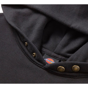Dickies x Harley-Davidson Unisex Winged Horseshoe Oversized Long Sleeve Pullover Hoodie, Black 96090-26VX