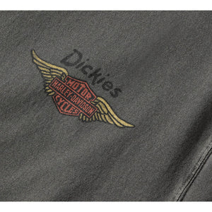 Dickies x Harley-Davidson 1930's Moto Racer Heavyweight Pigment Dyed Short Sleeve Shirt, Gray 96094-26VM