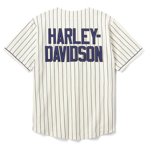 Harley-Davidson striped shirt on a white background