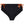 Black bikini bottom with orange ties and Harley-Davidson logo on a white background