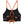 Black bikini top with orange straps and Harley-Davidson logo on a white background