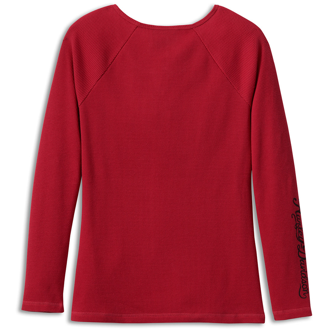 womens red thermal shirt