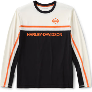 Harley-Davidson long-sleeve shirt with logo on a white background